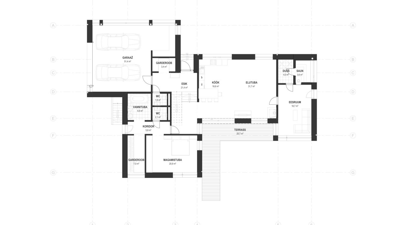 Family residence at 36 Sarapuu Street in Tabasalu, design 2022